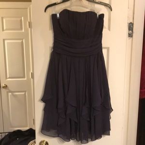 Strapless cocktail or bridesmaid dress